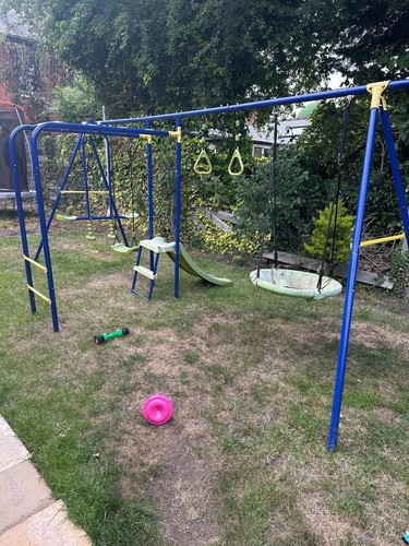 Garden swing set with - 4,