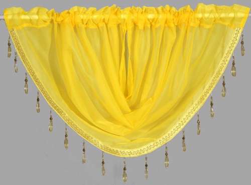Voile swags crystal beaded - voile,