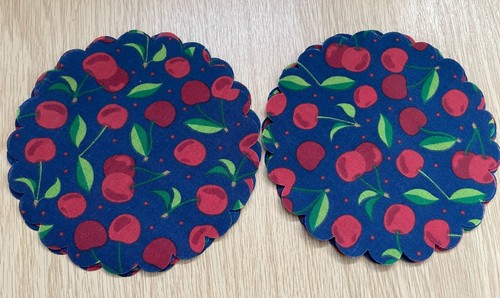 Large cherry polycotton - 14,