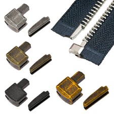 5 Sets Metal Open End Zipper