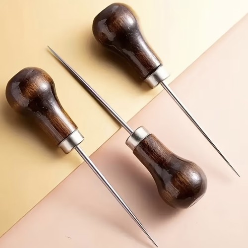 Leather waxed thread stitching - leather,