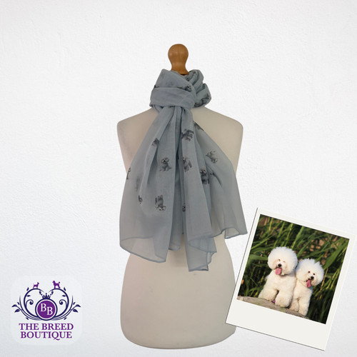 Bichon frise scarf ladies - bichon,