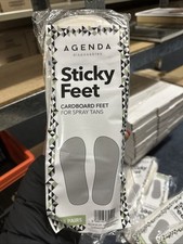 Agenda Disposable Cardboard Sticky Feet For Spray Tans Tanning 25 Pairs