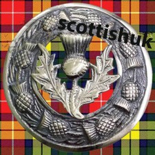 Scottish Kilt Fly Plaid Brooch