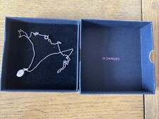 H Samuel Diamond Locket Pendant Sterling Silver necklace Boxed