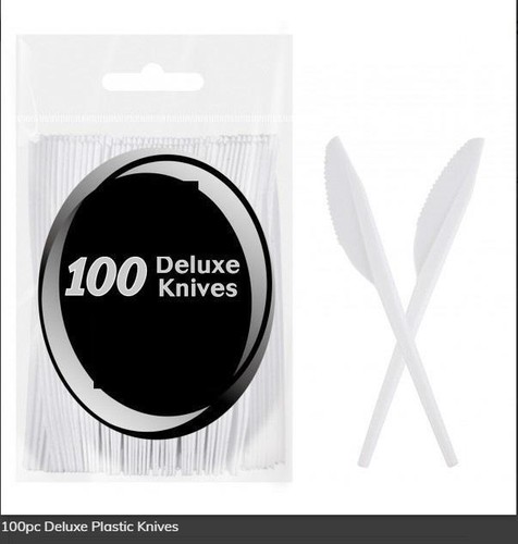 White deluxe cutlery set - cutlery, 100