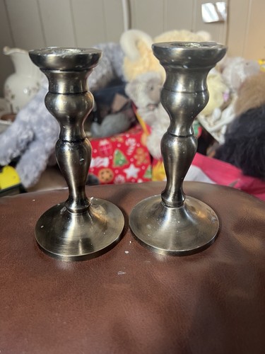 Vintage candle sticks - vintage,