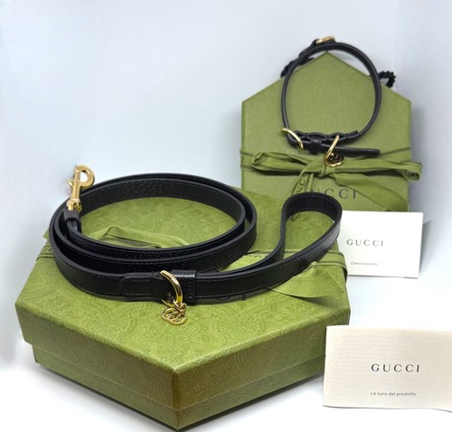 Gucci pet collar leash set - pet,