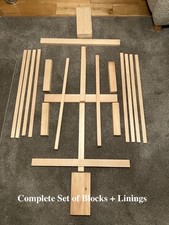 Double Bass complete set of blocks and linings 20 years aged, European spruce