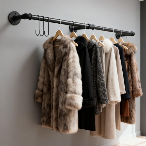 6ft wall mounted clothes - mounted,