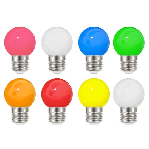 E27 g45 led coloured - coloured, 3w