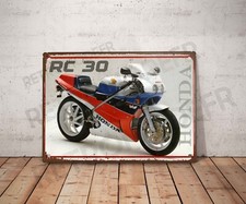 Vintage Honda RC30 metal plate garage sign motorcycle decoration rc 30