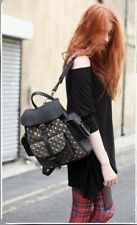 GRAFEA England 'Poison' Leather Studded Effect Embossed Large Rucksack Backpack 