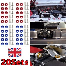 20set JDM Engine Bay Dress Up Kit Bumper Fender Washers & M6 Bolts for Mazda
