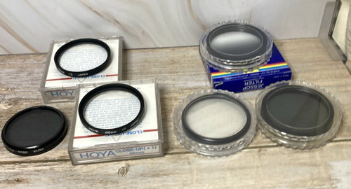 Assorted camera filters - ,, hoya