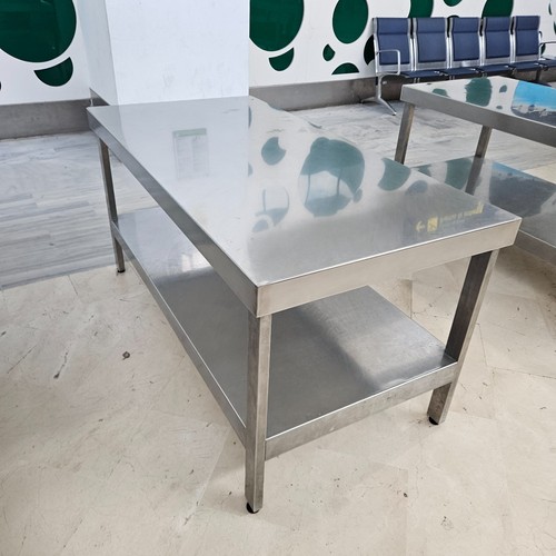 Stainless steel island table - steel,