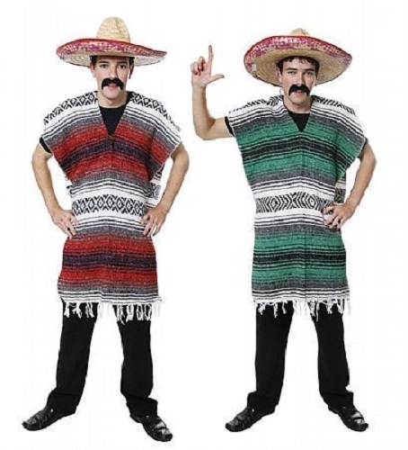 Mexican poncho fancy dress - mexican,