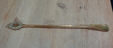 Brass long handle shoe horn