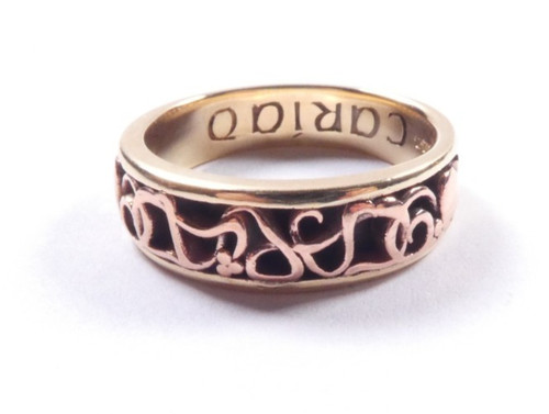 Clogau welsh gold ring cariad - welsh,