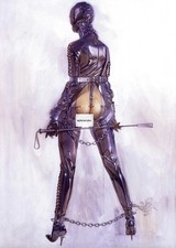 Femdom art Sorayama fantasy nude pin-up girl passion of dominatrix canvas picture S2