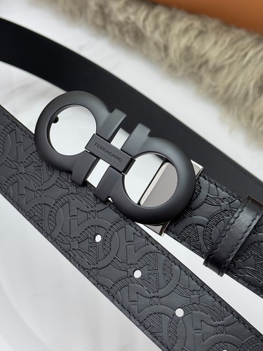 Black gancini buckle ferragamo - gancini,