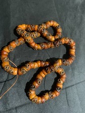WOW Tibetan Hand Carved *Skull * Amulet Beads Short Necklace
