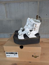 Dr Martens Giavanna Platform Gladiator Sandals Women's In White Leather Size 3UK