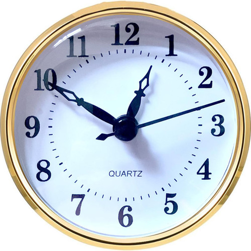 Mini quartz clock insert 8 - insert, 3-1/8