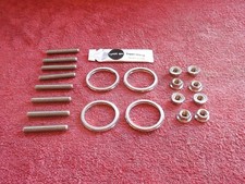 Kawasaki ZX6R 636 '02-'06 '12-'20 Stainless Steel Exhaust Studs,nuts & gaskets.