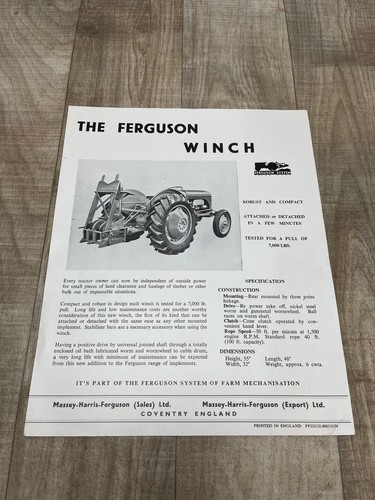 Massey ferguson 1950s tractor - massey,