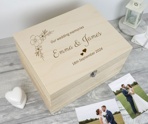 Personalised wooden wedding - wooden,