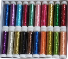 15 x Metallic Thread Spools