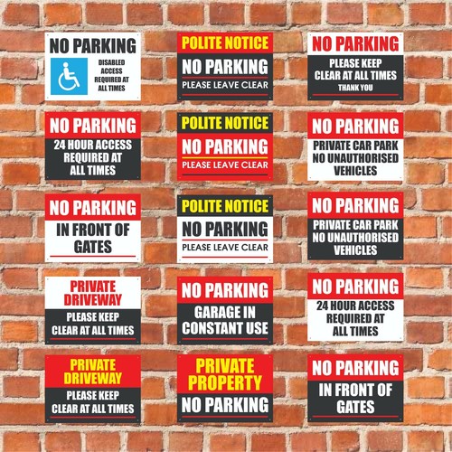Parking metal sign - metal,