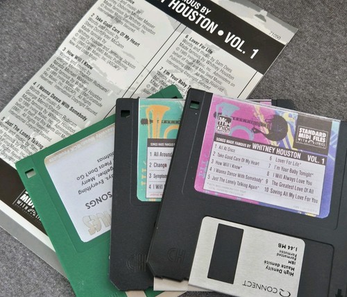 Vintage midi song - vintage, floppy