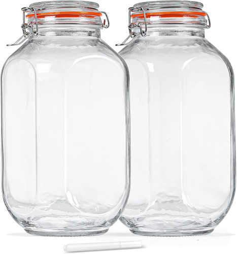 Gallon square glass storage - gallon,