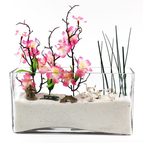 Glass rectangle vase cm - rectangle,