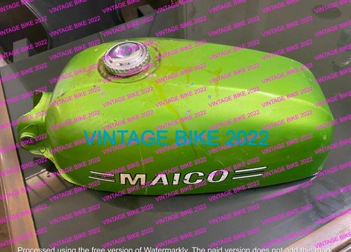 Maico 250 green steel fuel - md,