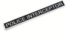 Police Interceptor Police 3D Trunk Emblem Badge Sticker 