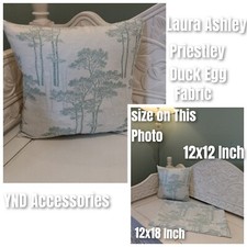 HANDMADE cushion cover Use Laura Ashley Priestley Duck Trees curtain Fabric