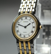 Vintage 1987 [Near MINT] Seiko Lassale 5A50-0049 White Roman Dial Quartz Women's