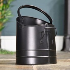 Deluxe Robust Metal Black coal bucket 