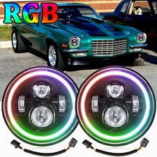 7" Round LED Headlights Fit Chevrolet Camaro 1975 1976 1977 1978 1979 1980 1981