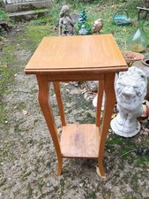 Mid Century Oak Two Tier Plant