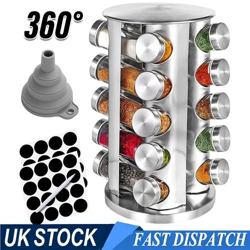 Jar glass revolving spice - revolving,
