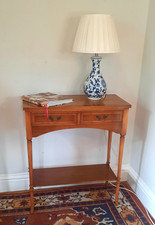 Vintage Two Drawer Yew Wood