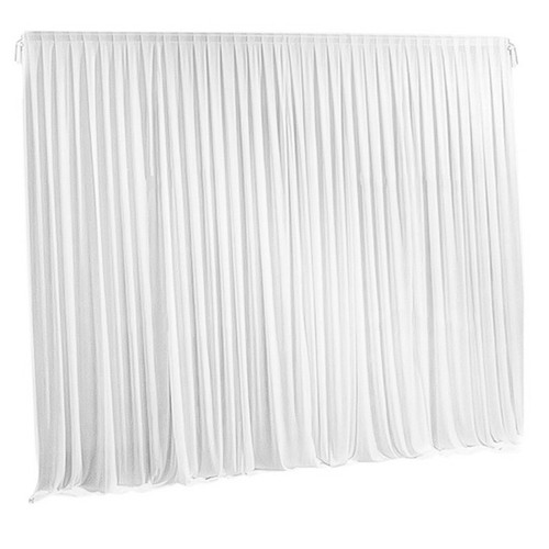 7ft white backdrop curtains - 7ft,