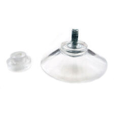 40mm Clear Nut Thumb Screw Suction Cups/Pads Rubber/Plastic Suckers Turn Nut