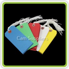 ID Labels Strung Tags 96m x 48mm String Tie On Reinforced Craft Gift Spare Parts