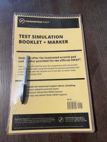 Sealed manhattan gmat test - manhattan,