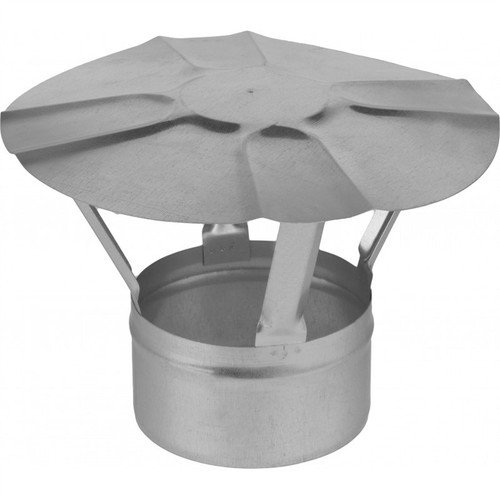 Galvanised metal chimney - galvanised,